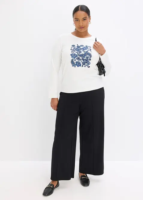 Longsleeve met opvallende print, bonprix