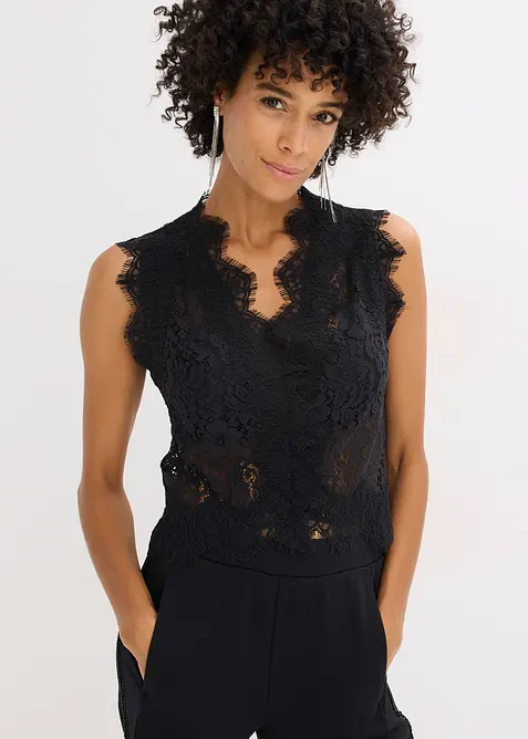 Kanten vest, bonprix