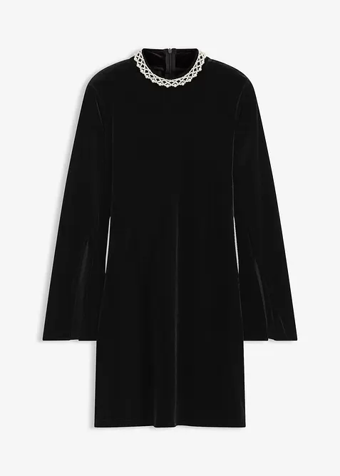 Mini jurk van soepel velours, bonprix