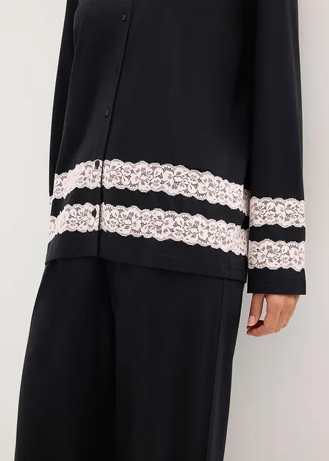 Pyjama van een softe viscose-mix, bonprix