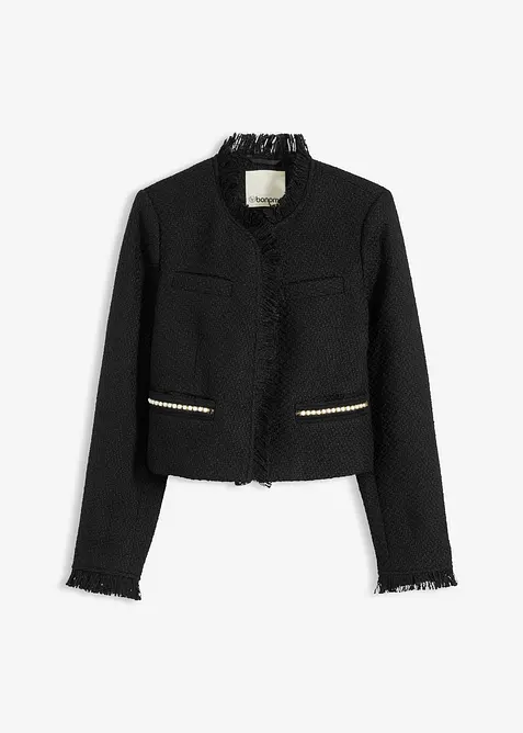 Cropped bouclé blazer, bonprix