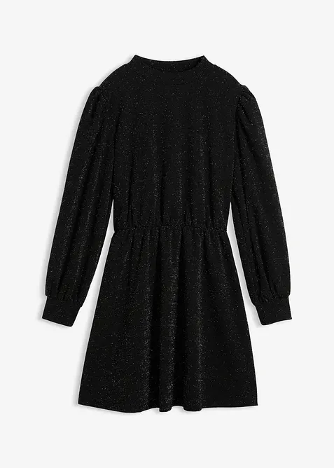 Glitterjurk van stevige interlockkwaliteit, bonprix