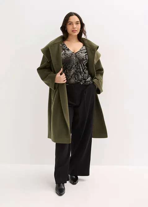 Longsleeve van D&eacute;vor&eacute; fluweel, bonprix