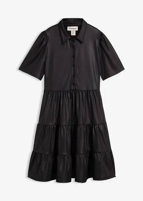 Mini jurk van glanzend materiaal, bonprix