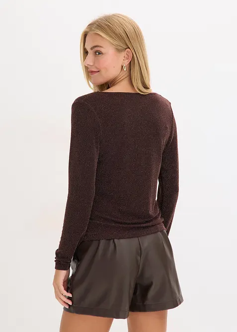 Top met watervalhals, bonprix