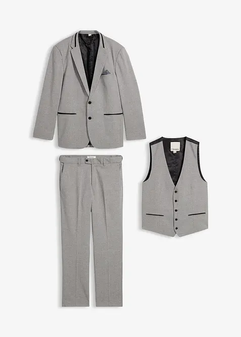 3-delig pak: colbert, broek, gilet, bonprix