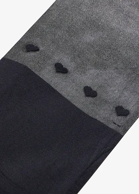 Overknee maillot met hartjes 60 den, bonprix