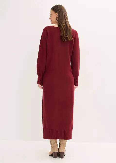 Gebreide oversized midi jurk, bonprix