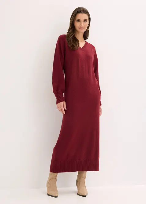 Gebreide oversized midi jurk, bonprix