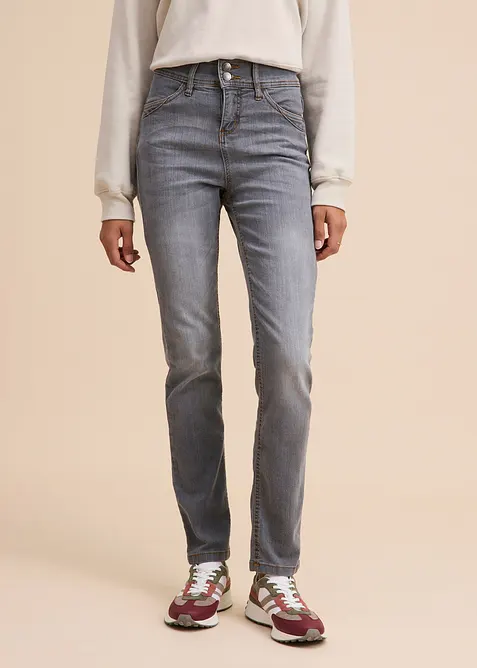 High waist comfort stretch jeans, slim fit, bonprix