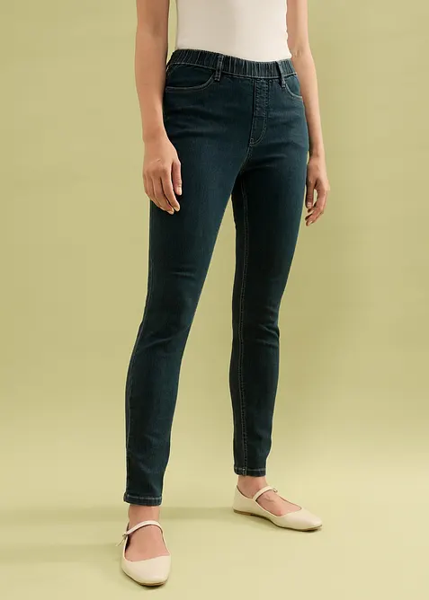 High waist stretch jegging met brede comfortband, bonprix