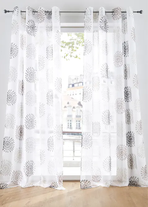 Gordijn met cirkels, ook verkrijgbaar in extra lang (1 stuk), bonprix