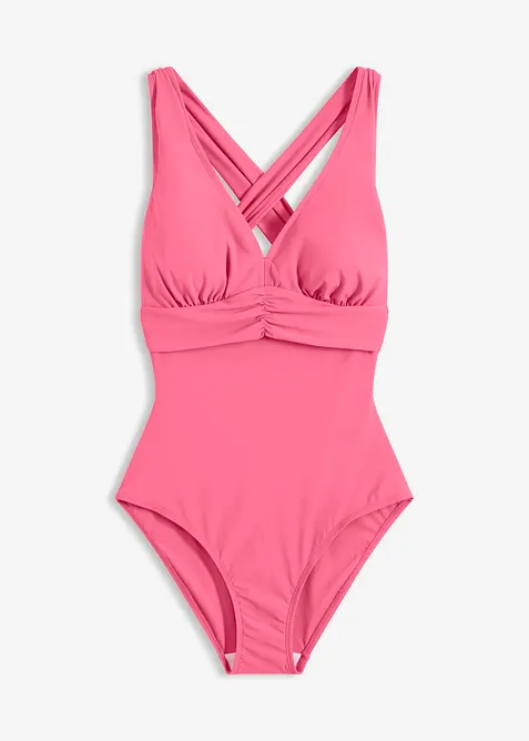 Licht corrigerend badpak met gekruiste bandjes, bonprix