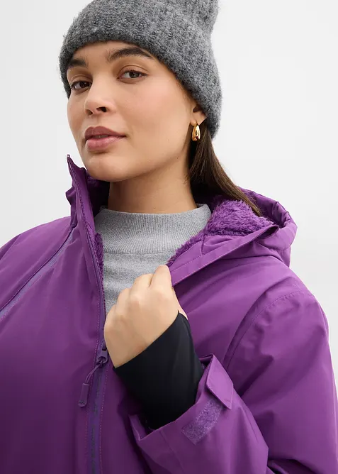 Outdoor jas met fleece voering, waterdicht, bonprix