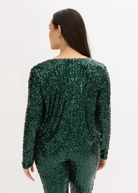 Gebreide jurk met glittereffect, bonprix