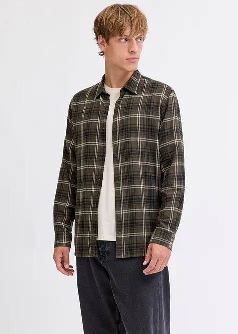 JJ REBEL Flanellen overhemd van puur katoen, J&J Rebel