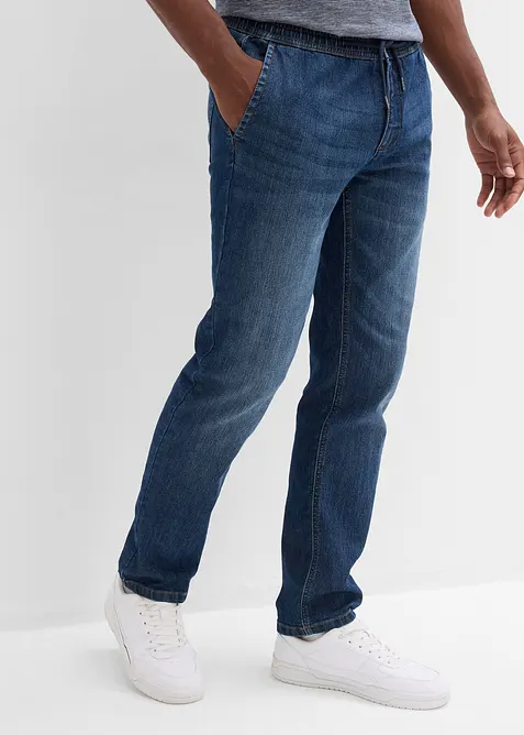 Regular fit stretch instapjeans, straight, bonprix