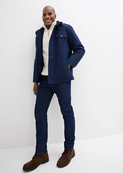 Classic fit jeans met deels elastische tailleband, straight, bonprix