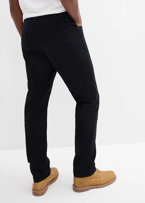 Regular fit twill broek van katoen, straight, bonprix