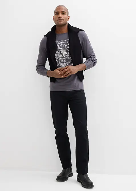 Classic fit stretch broek, straight, bonprix