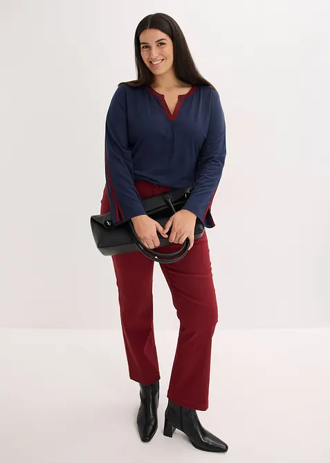 Longsleeve met splitten, bonprix