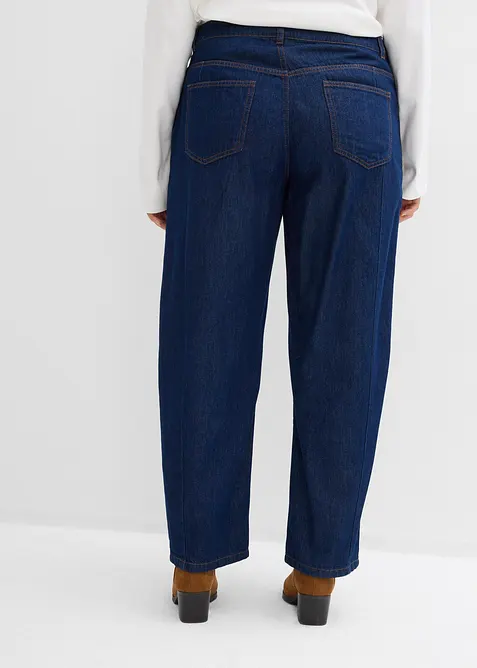 Barrel jeans mid waist, super soft, bonprix