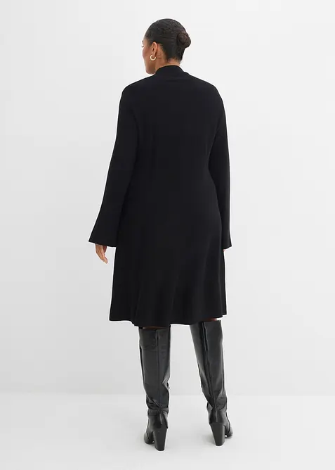 Gebreide jurk in A-lijn van een viscosemix, bonprix