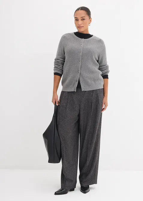 Vest van wolmix met decoratieve knopen, bonprix