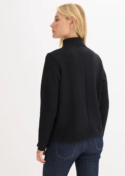 Sweater met opstaande kraag, bonprix