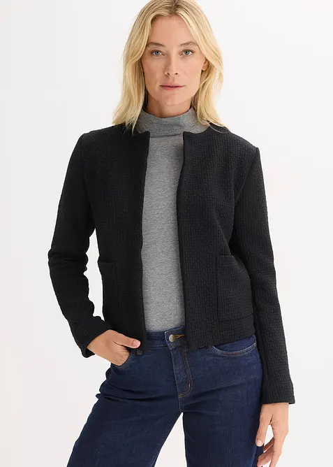 Korte jersey blazer, bonprix
