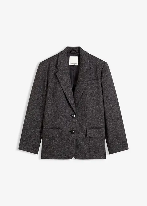 Oversized blazer van een fijne viscose-mix, bonprix