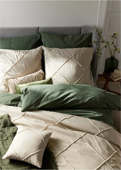 Kussenhoes met rechthoeken (set van 2), bonprix