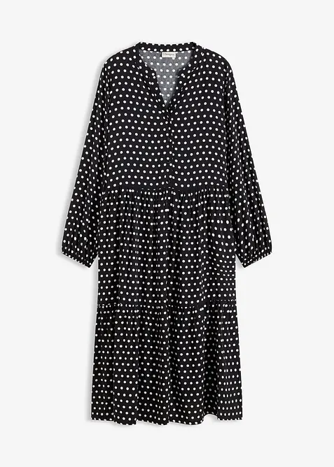 Midi jurk van soepele viscose, bonprix