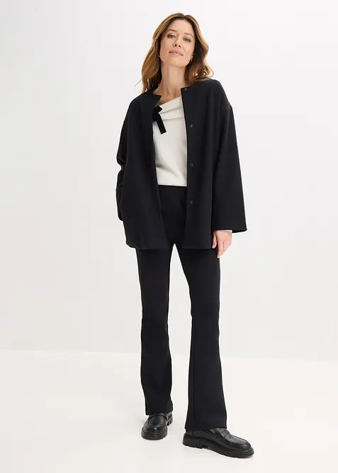 Broek van crinkle jersey, bonprix