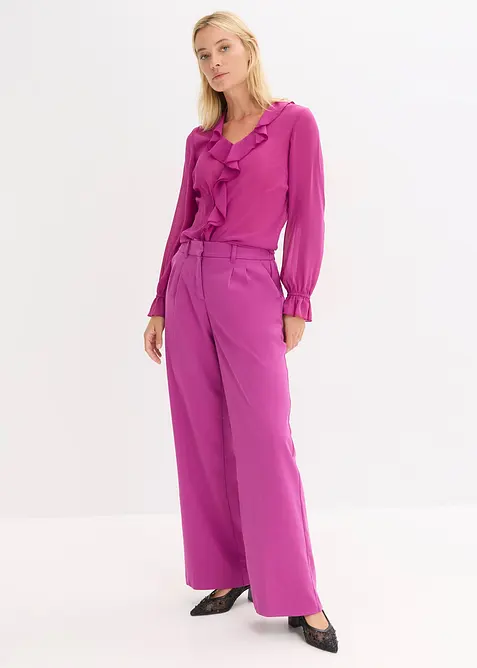 Blouse met volants, bonprix