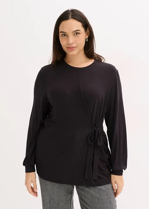 Longsleeve in een zachte viscosemix, bonprix