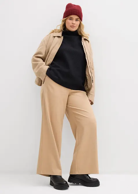 Sweater met opstaande kraag, bonprix