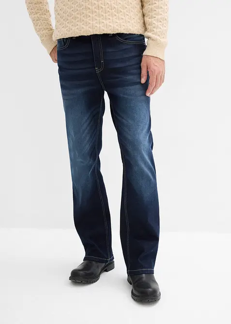 Classic fit stretchjeans met comfortabele tailleband, bootcut, bonprix