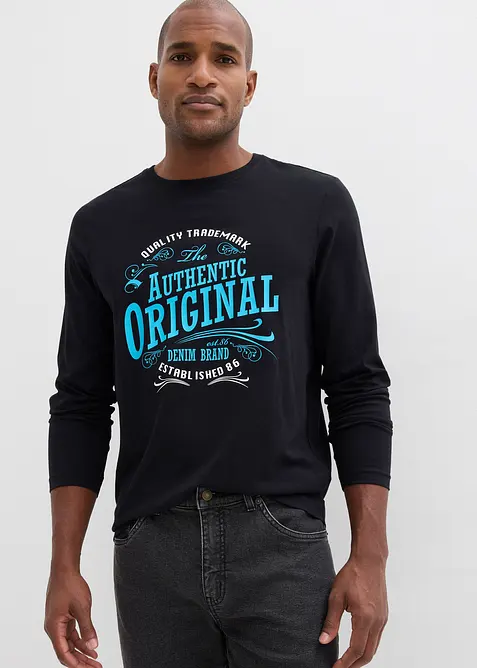 Longsleeve van biologisch katoen, bonprix