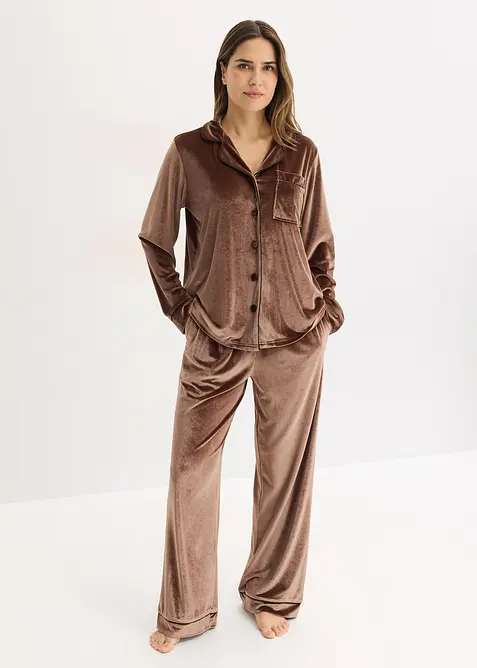 Fluwelen huispak, bonprix