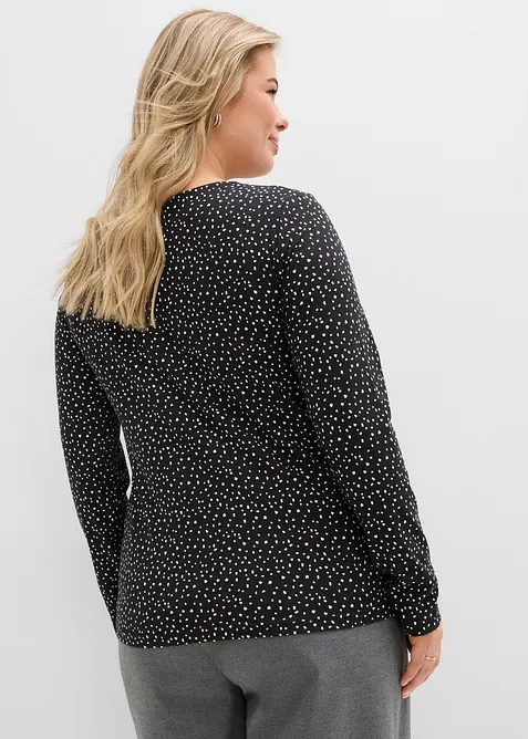 Longsleeve  (set van 2) van katoen-elastanmix, bonprix