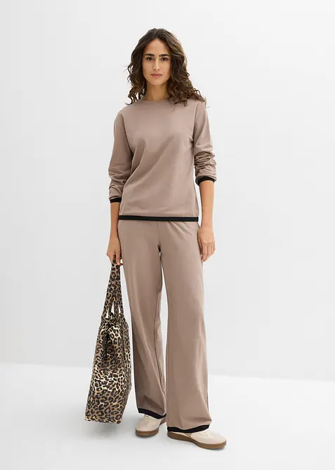 Katoenen joggingpak (dubbele set van 2 stuks), bonprix