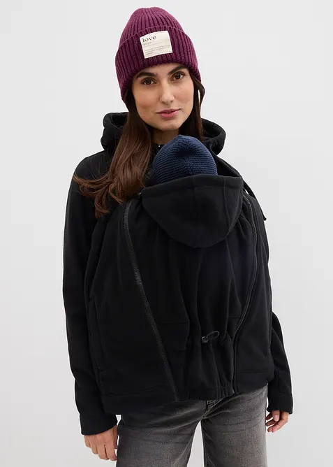 4-in-1 fleecejack met baby-inzet voor en achter, bonprix