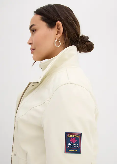 Lange stretch softshell jack, waterafstotend, bonprix