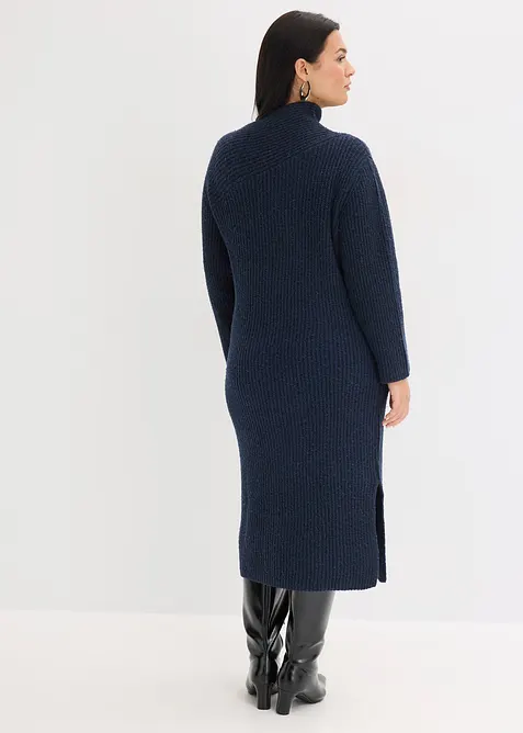 Geribde, gebreide jurk, bonprix