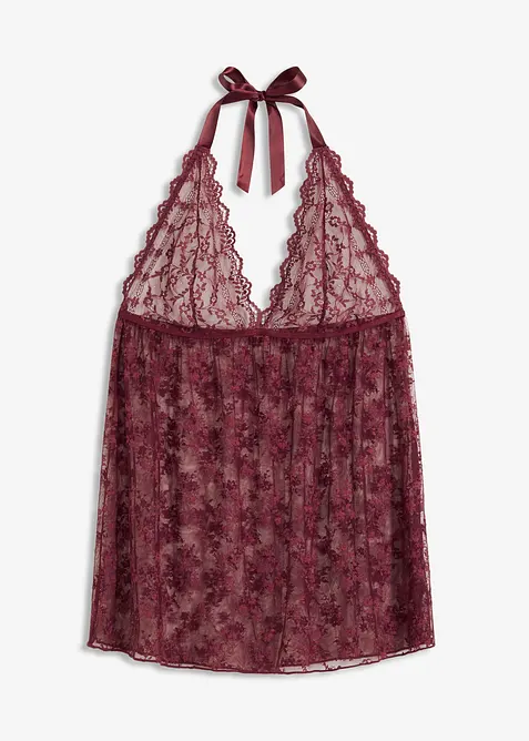 Sexy halter jurk van kant, bonprix