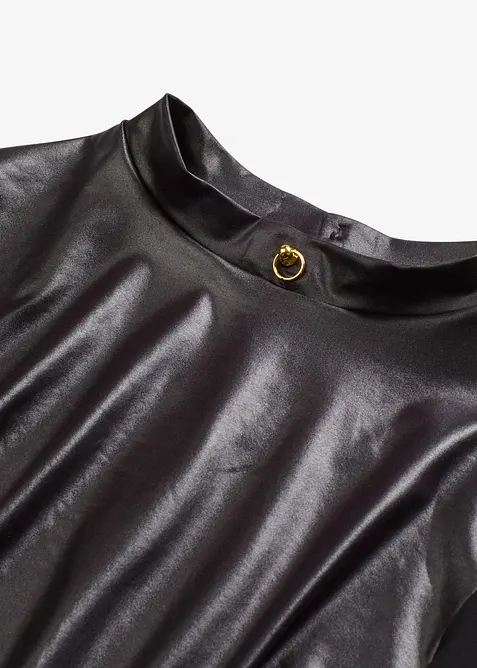 Stringbody ouvert, wetlook, bonprix