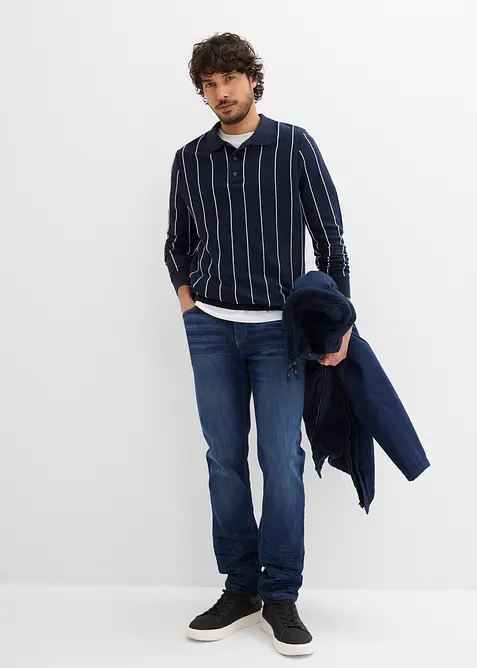 Slim fit stretch jeans, tapered, bonprix