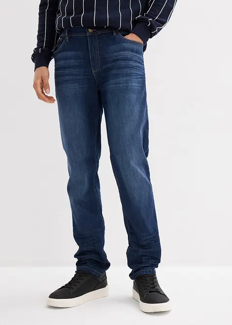 Slim fit stretch jeans, tapered, bonprix