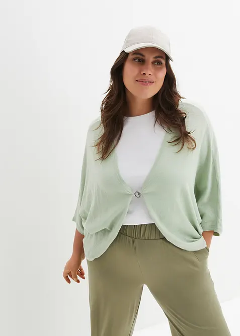 Fijn gebreid vest van puur katoen, bonprix